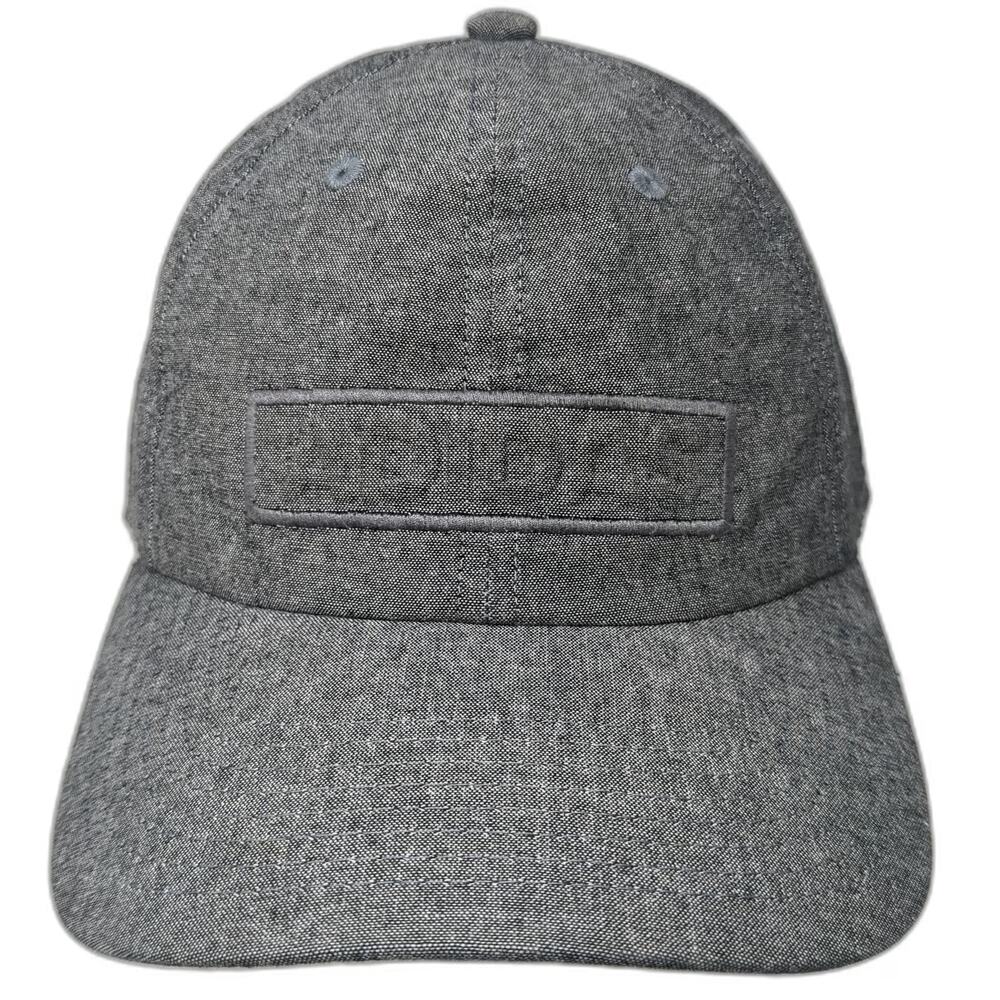 Adidas Baseball Cap Gray One Size Cotton Slideback Tonal Logo Climalite Hat